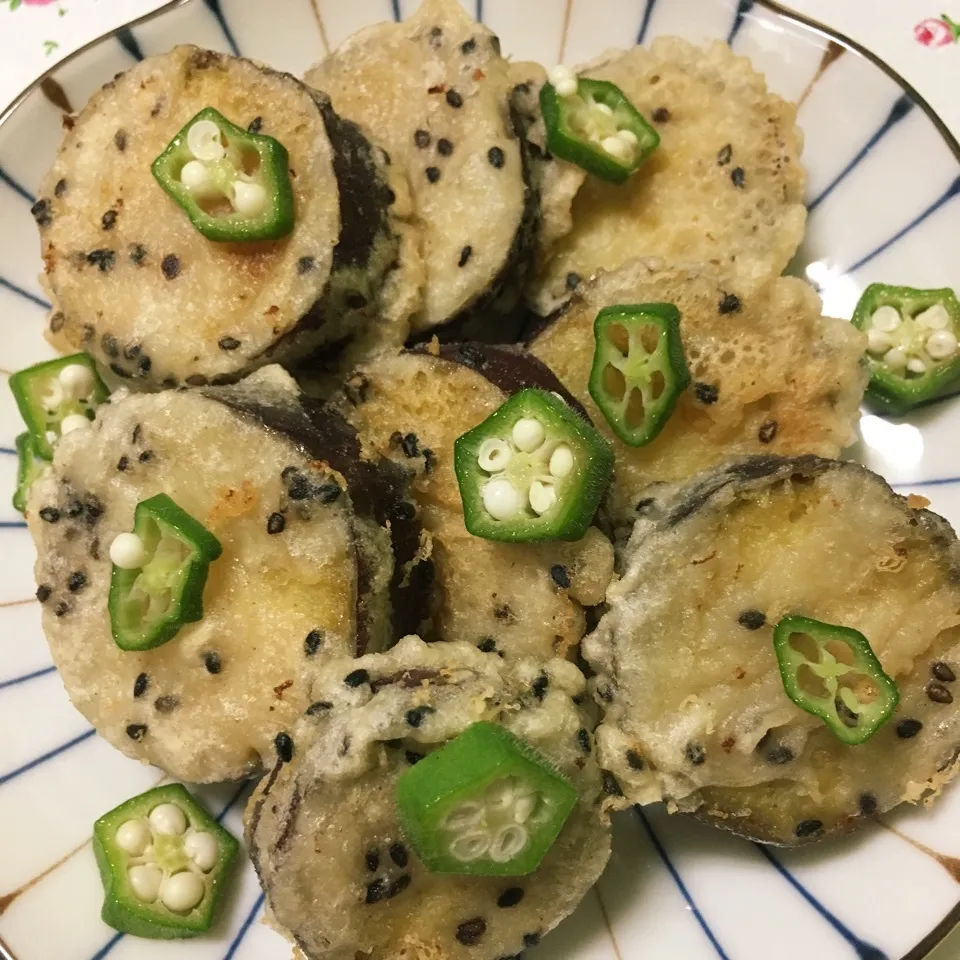 煮物リメイクさつまいも🍠😆|しろくまさん