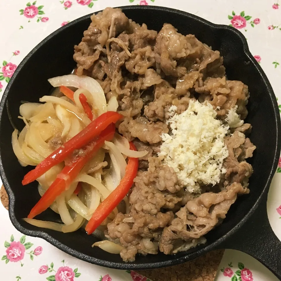 牛肉の山ワサビポン酢⚡️|しろくまさん