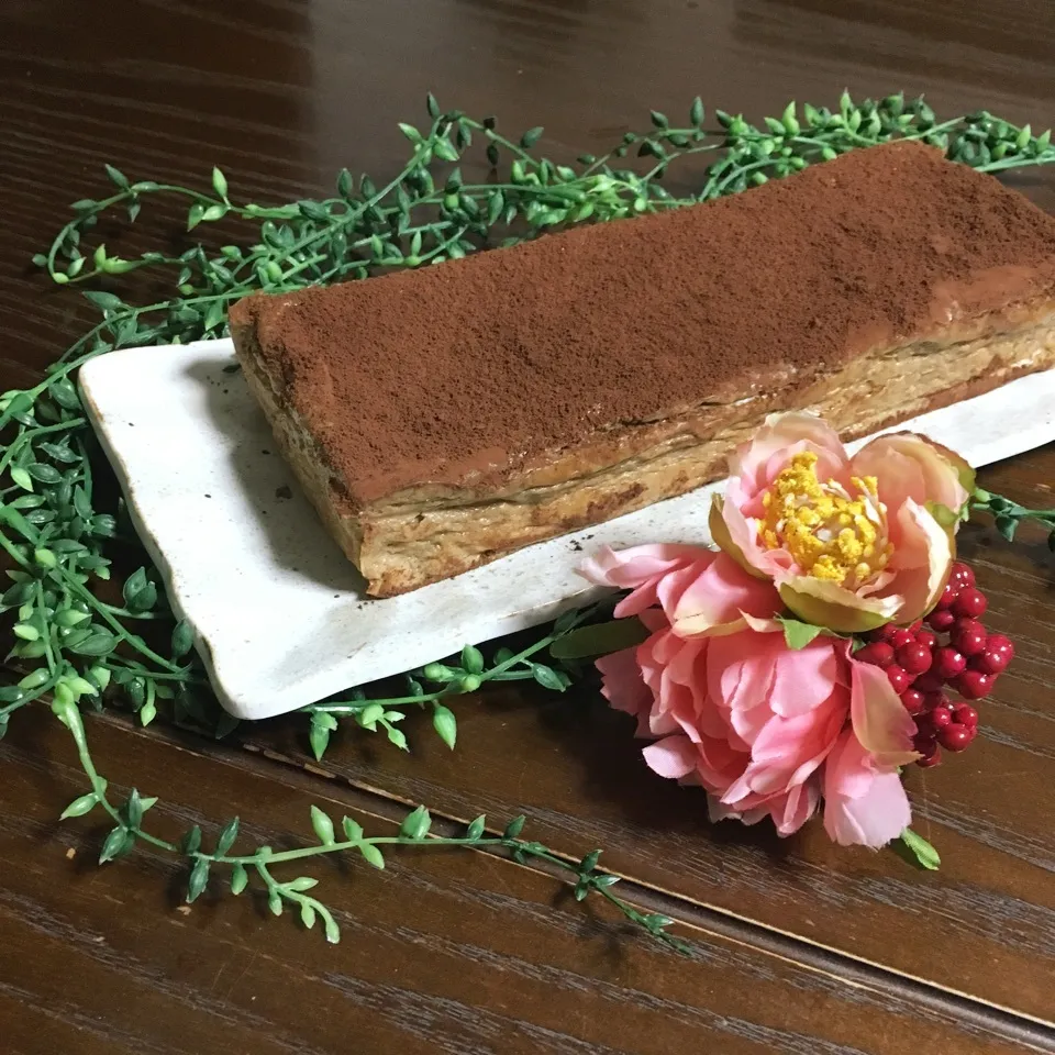 カフェモカお豆腐チーズケーキdeめんちゃん㊗️2400投稿|TOMOさん