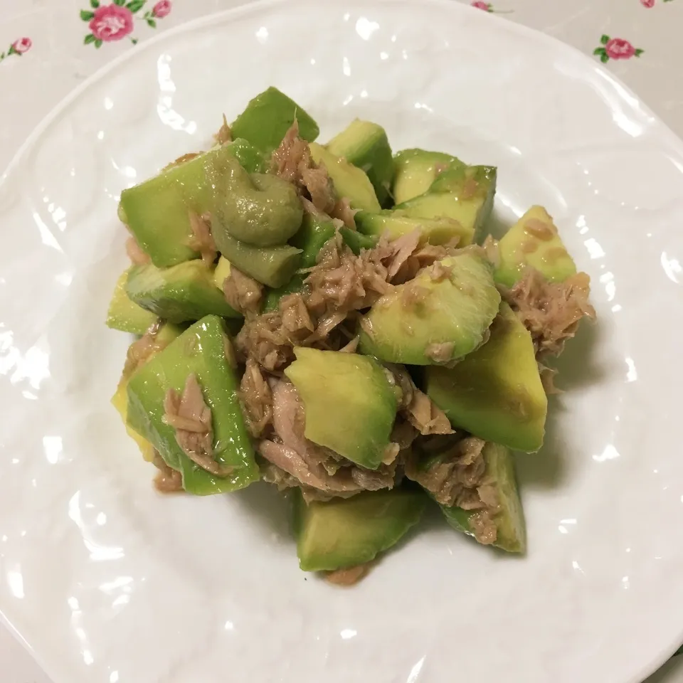 わさびポン酢と晩御飯|しろくまさん