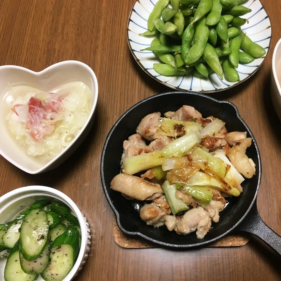 Snapdishの料理写真:ゆかり和え 晩御飯|しろくまさん