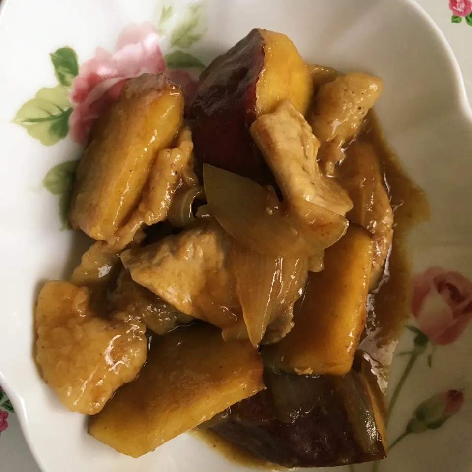 さつまいものカレー煮|しろくまさん