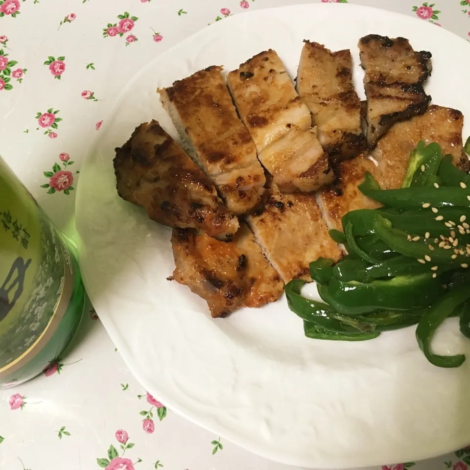 豚の味噌コチュジャン漬け|しろくまさん