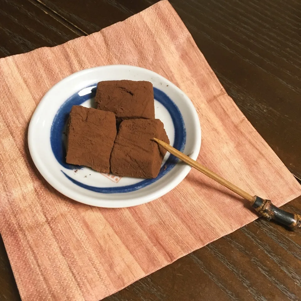 Snapdishの料理写真:イチちゃん♪300投稿おめでとう🙌ミルクチョコ餅|TOMOさん