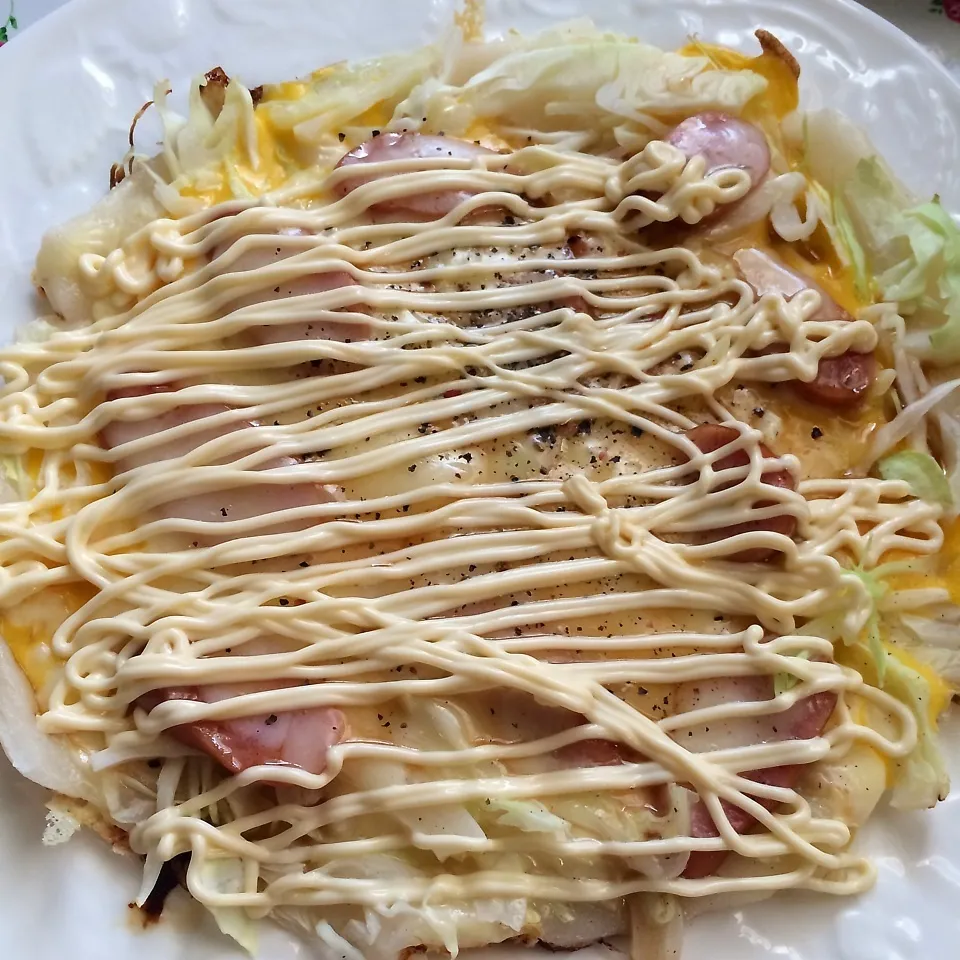 Snapdishの料理写真:餅ピザ|しろくまさん