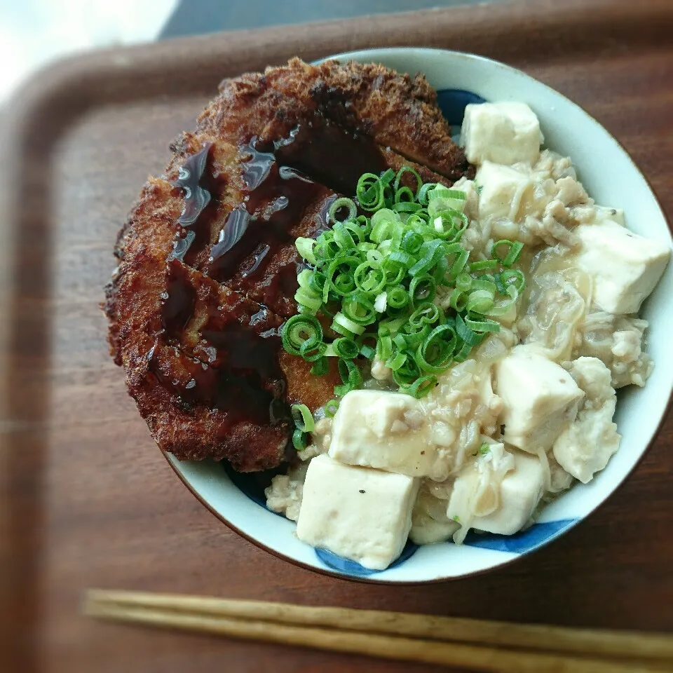 麻婆カツ丼|まりおさん