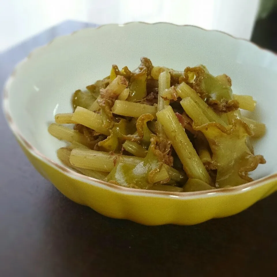 フキとめかぶの梅おかか煮|まりおさん