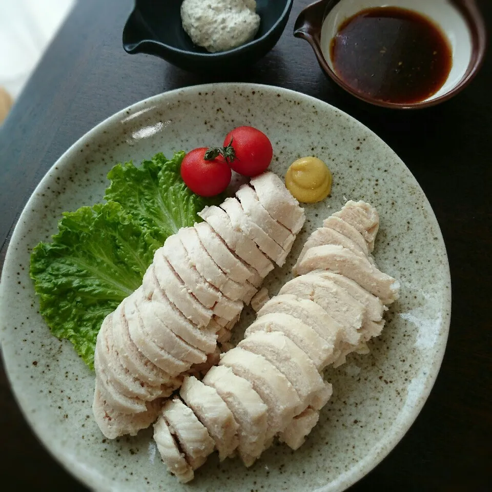 炊飯器で茹で鶏|まりおさん