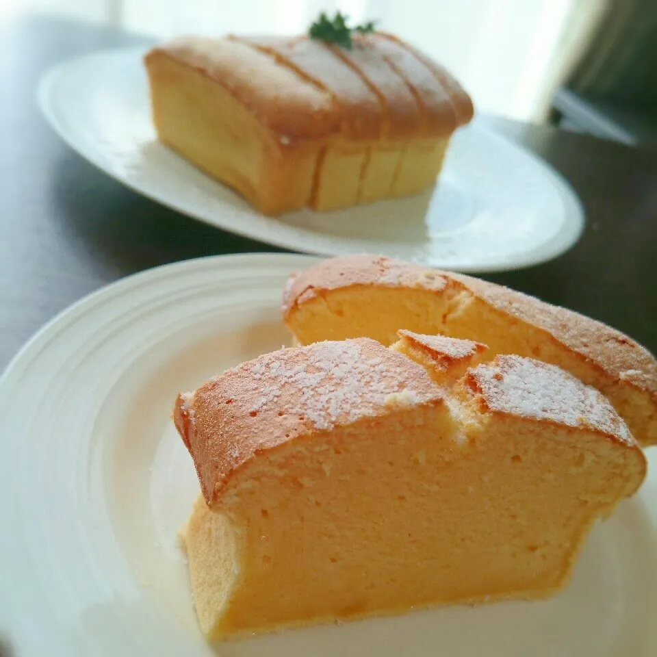 Snapdishの料理写真:スライスチーズケーキ|まりおさん