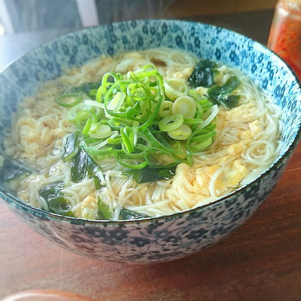 かき玉にゅうめん|まりおさん