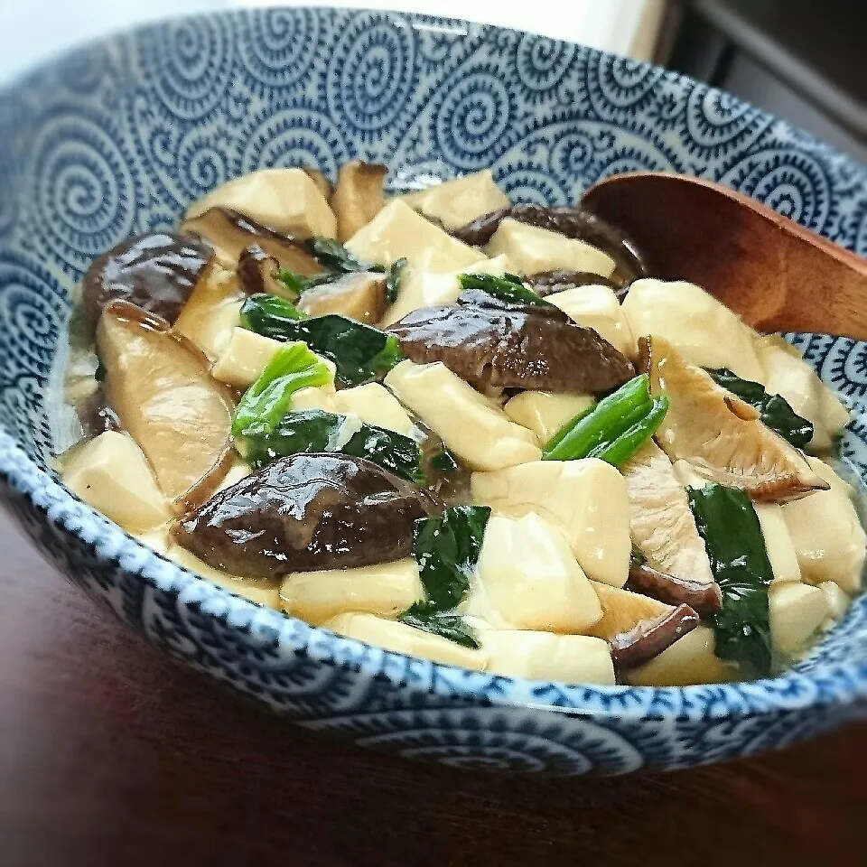 豆腐としいたけの中華風煮|まりおさん