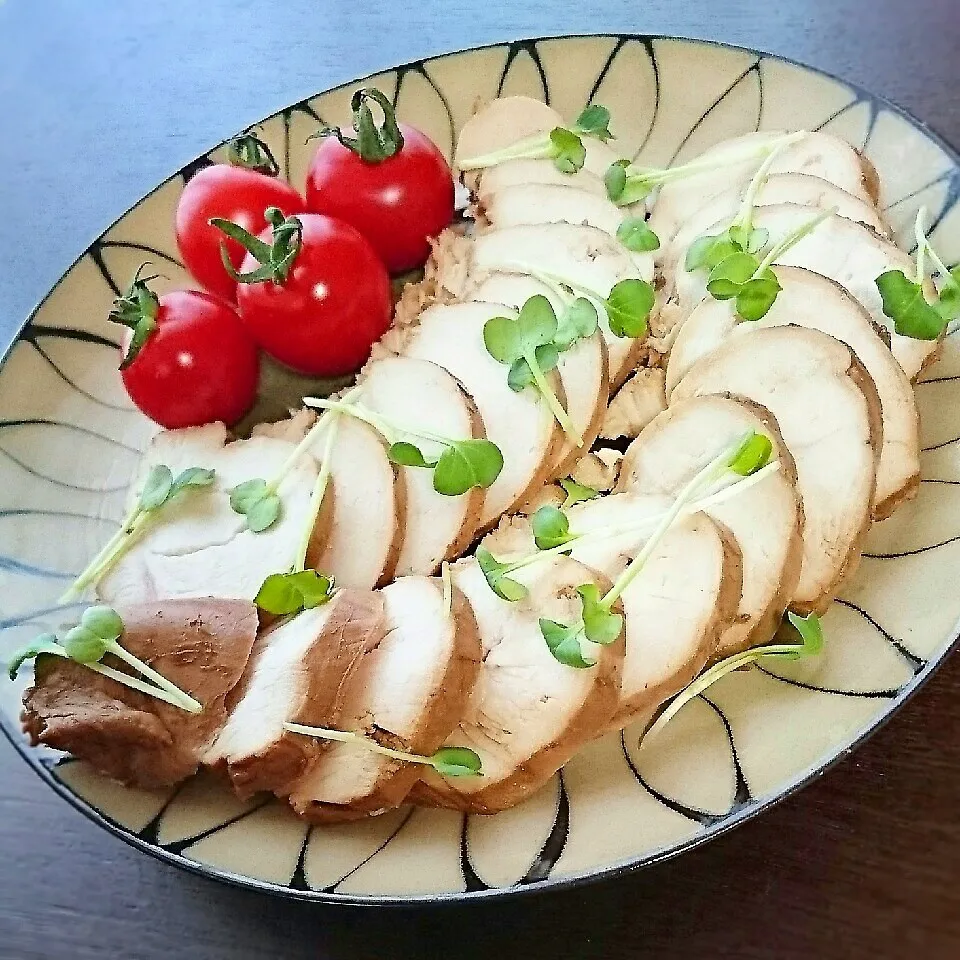 鶏むねﾁｬｰｼｭｰ にんにく風味|まりおさん