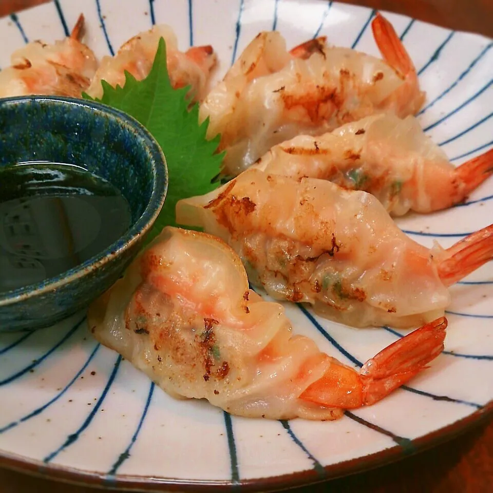 海老しそ餃子|まりおさん