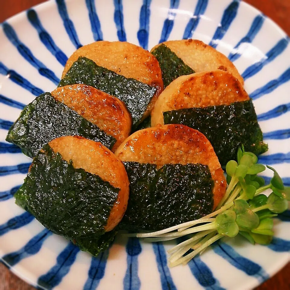 長芋の醤油ﾊﾞﾀｰ磯辺焼き|まりおさん