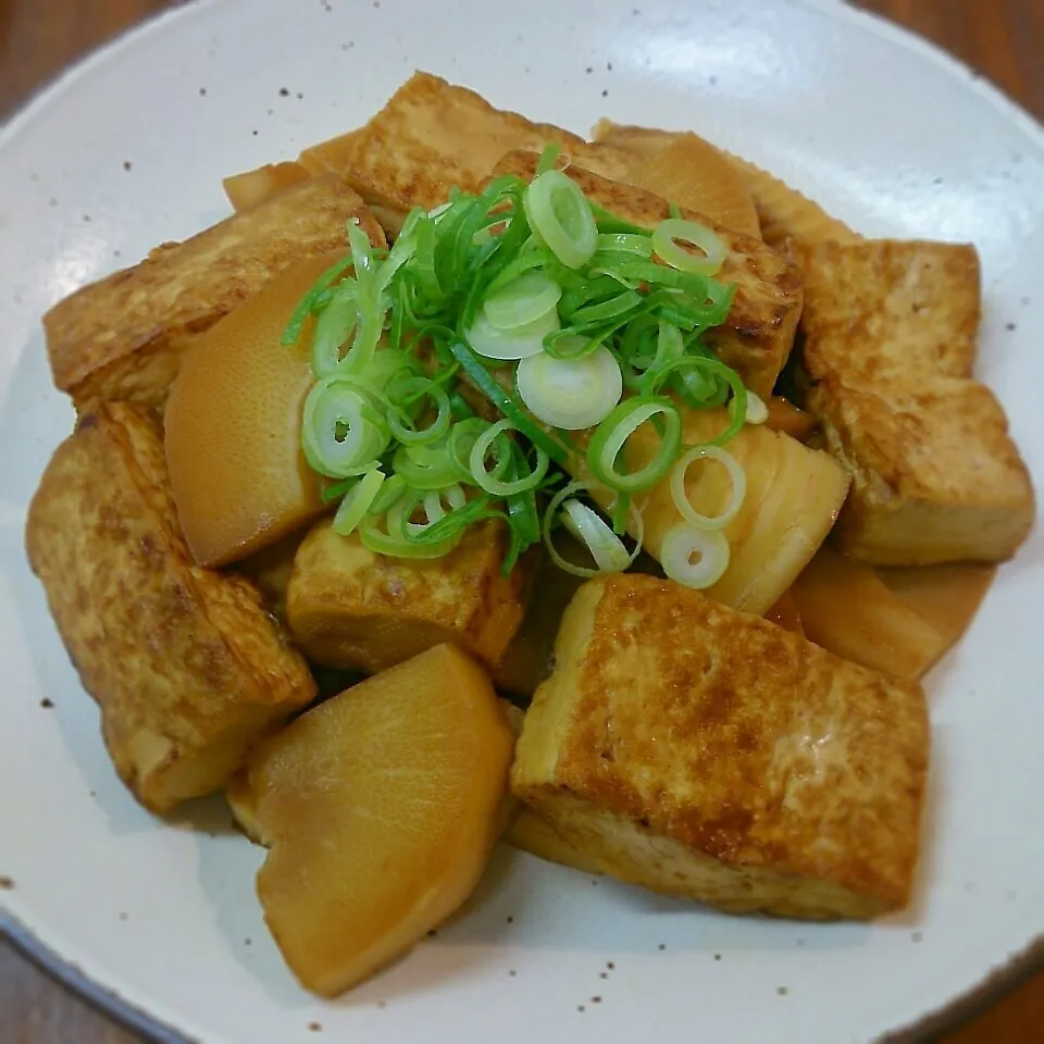 たけのこと豆腐の甘辛炒め|まりおさん