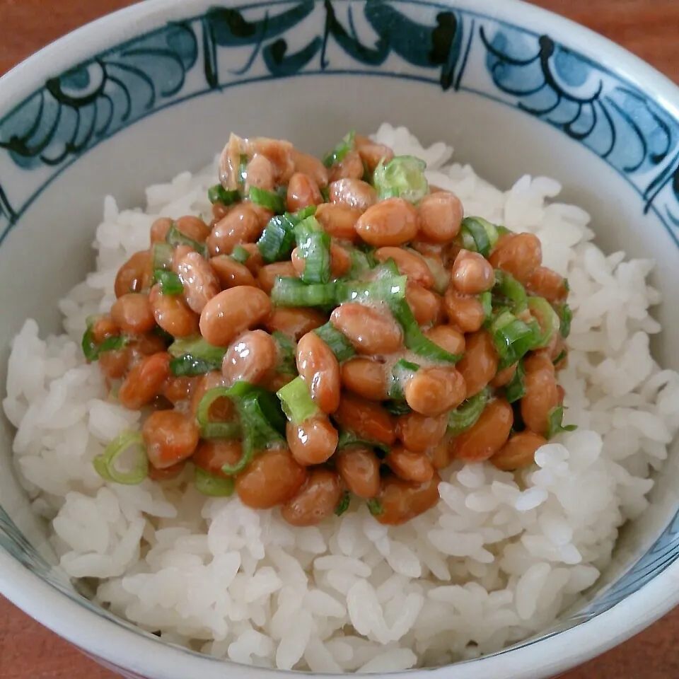 Snapdishの料理写真:ねぎ納豆ごはん|まりおさん