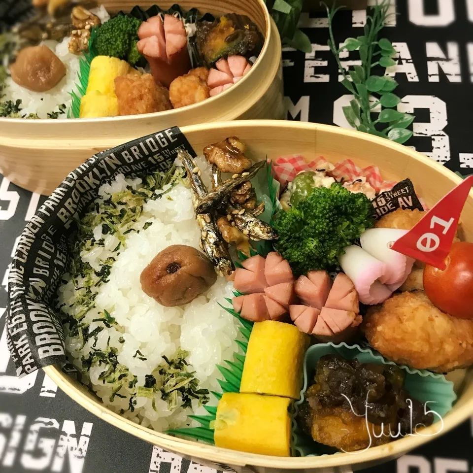 Snapdishの料理写真:3/5.。.:*☆女子高生＆自分Bento☆|ゆうさん