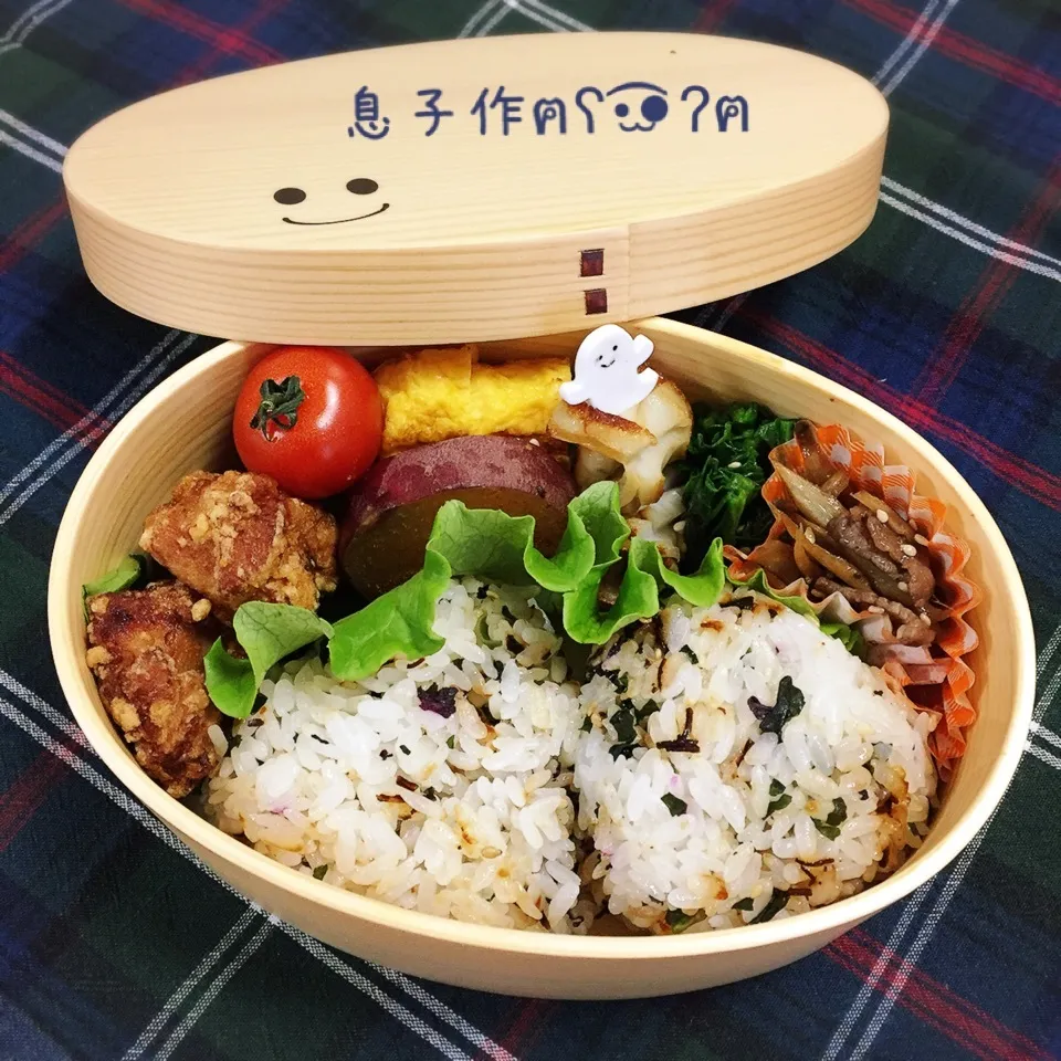 今日の息子弁当(息子作)|なめ子さん