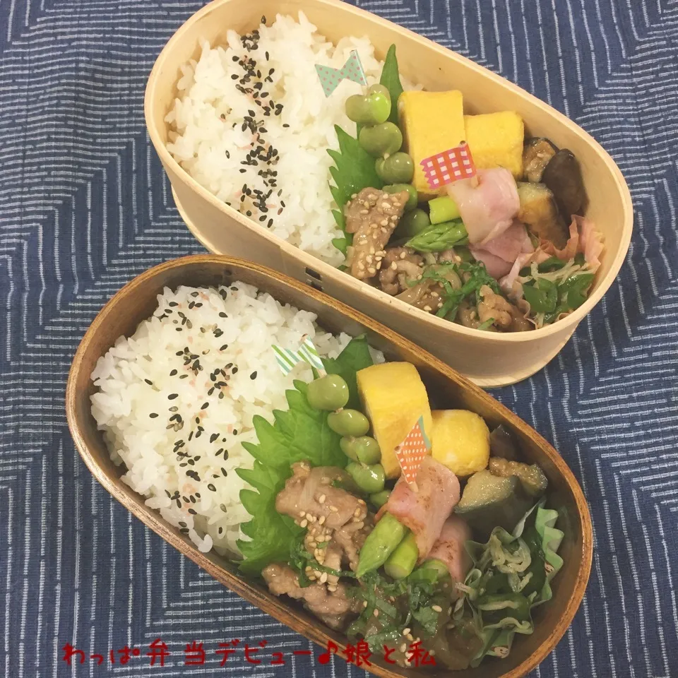 Snapdishの料理写真:わっぱ弁当デビュー|なめ子さん