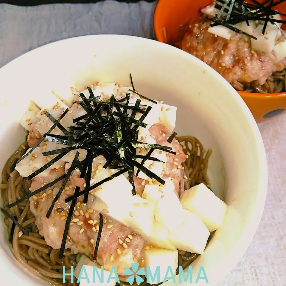 Snapdishの料理写真:かおりんさんの♡サラダをお蕎麦にかけちゃいました|花ママさん