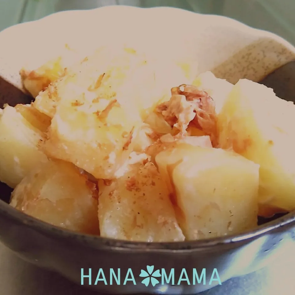 まねっ子♡ポテトのチーズおかか醤油|花ママさん