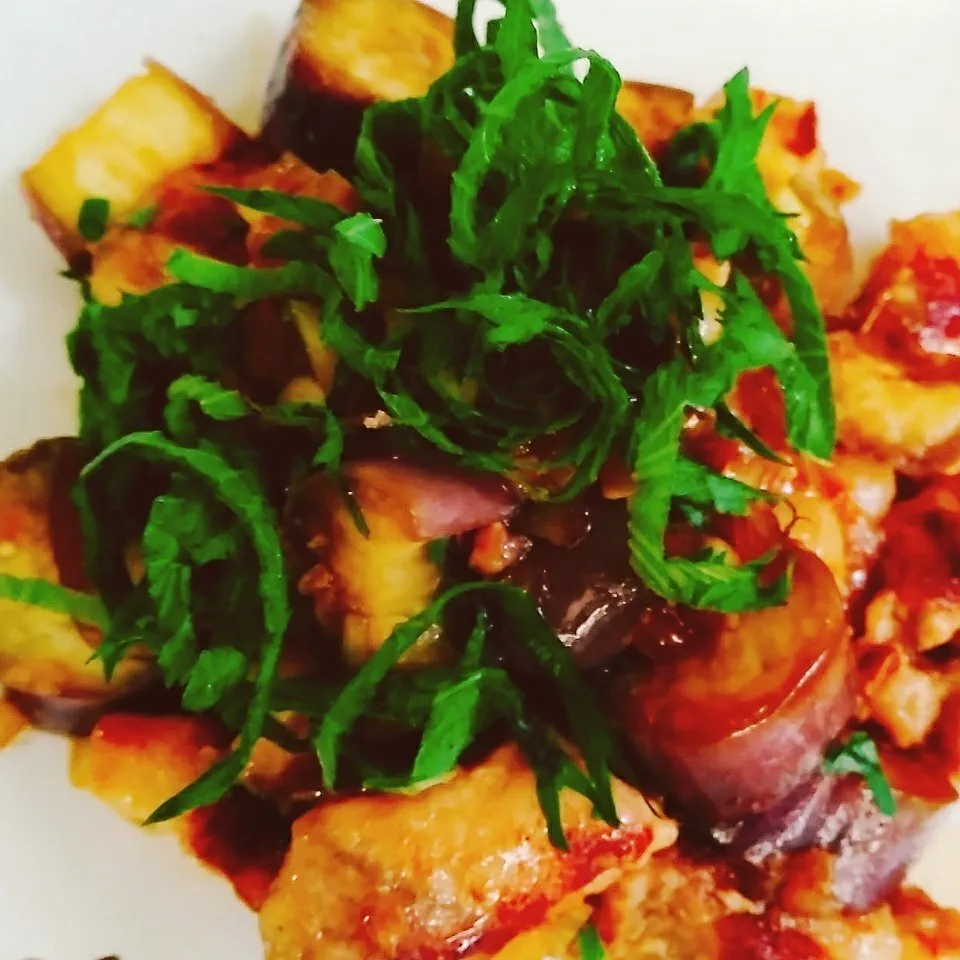 優雨さんの香味南蛮ダレお気に入り♡豚ロースと茄子でアレンジ|花ママさん