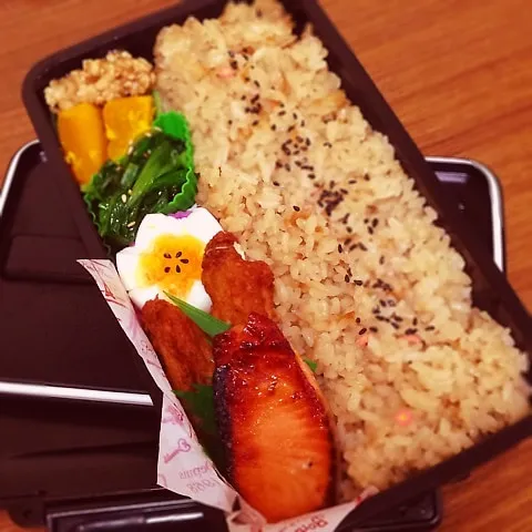 Snapdishの料理写真:男子中学生弁当♡|utaさん