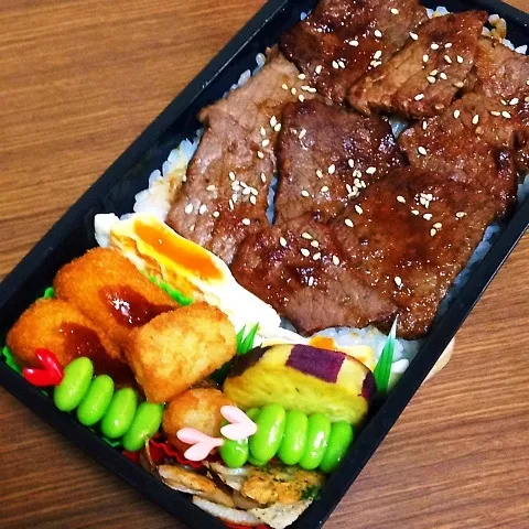 Snapdishの料理写真:男子中学生弁当♡|utaさん