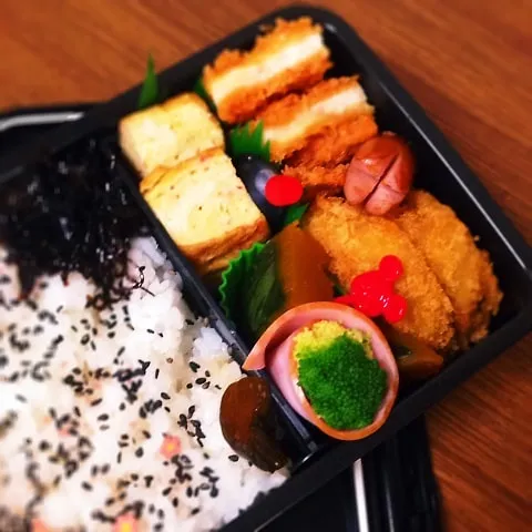 Snapdishの料理写真:男子中学生弁当♡|utaさん