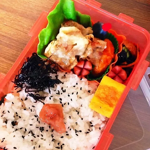 Snapdishの料理写真:男子中学生ℓ弁当♡|utaさん