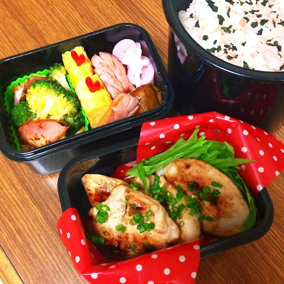 Snapdishの料理写真:男子中学生弁当♡|utaさん