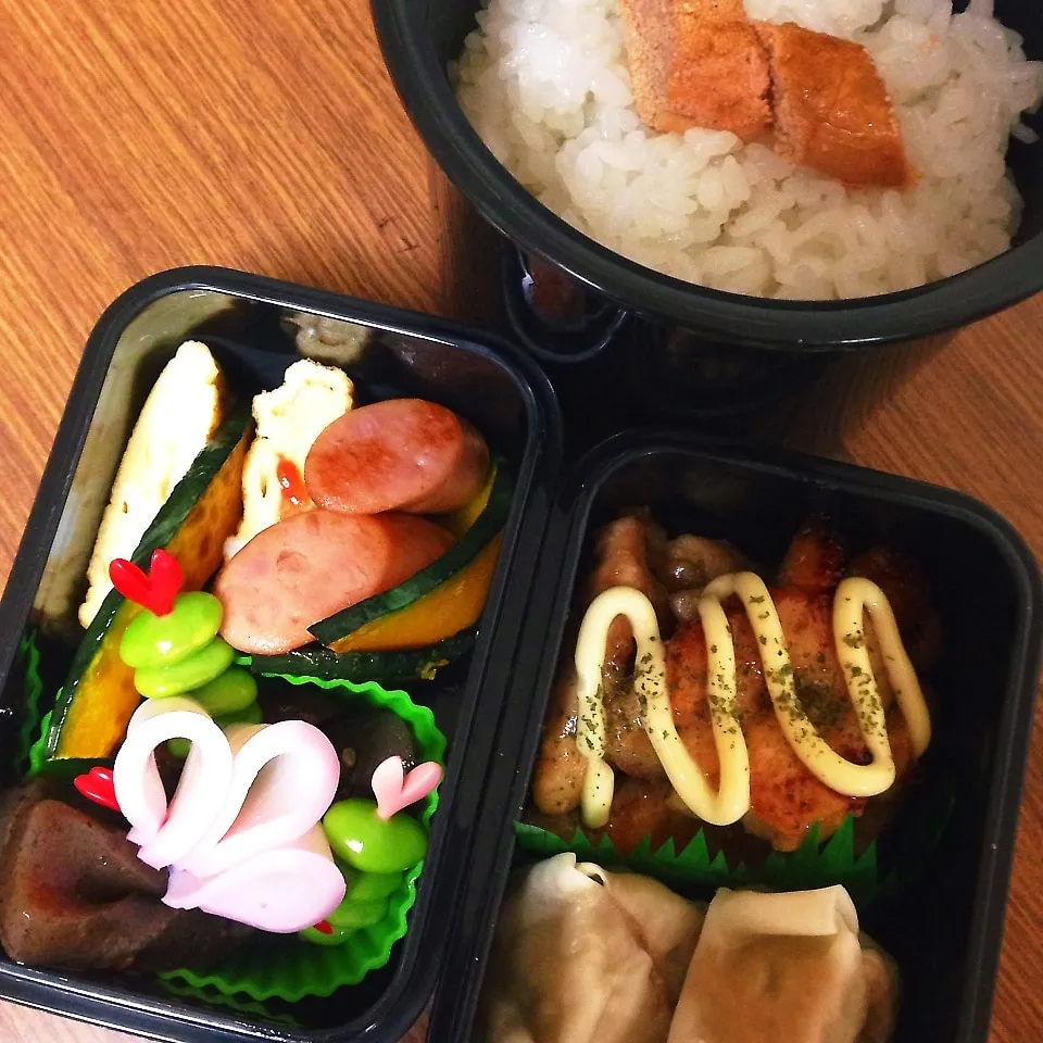 Snapdishの料理写真:男子中学生弁当♡|utaさん