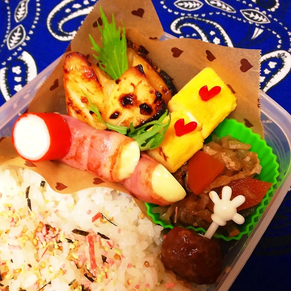 Snapdishの料理写真:男子中学生弁当♡|utaさん