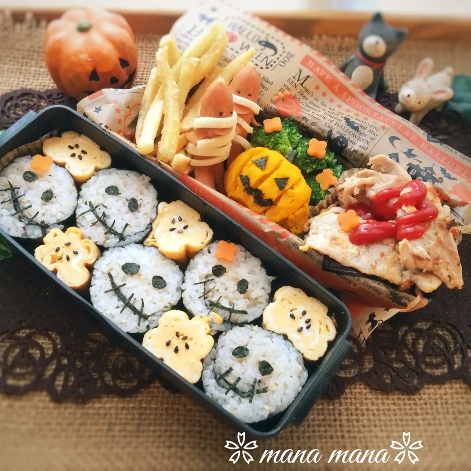 Snapdishの料理写真:ハロウィン弁当～|まなまな♡さん