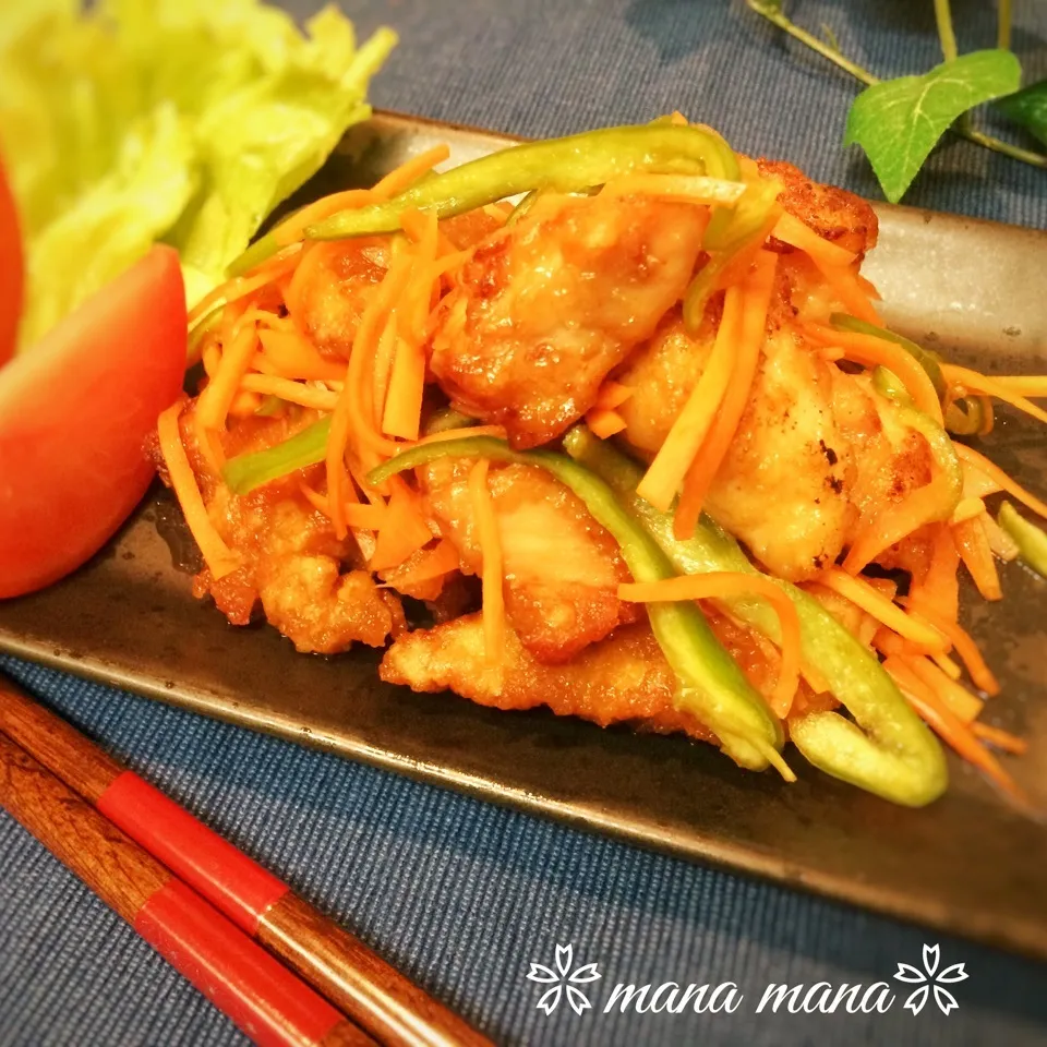 我が家の定番♡胸肉で美味しい‼︎唐揚げの甘酢和え|まなまな♡さん