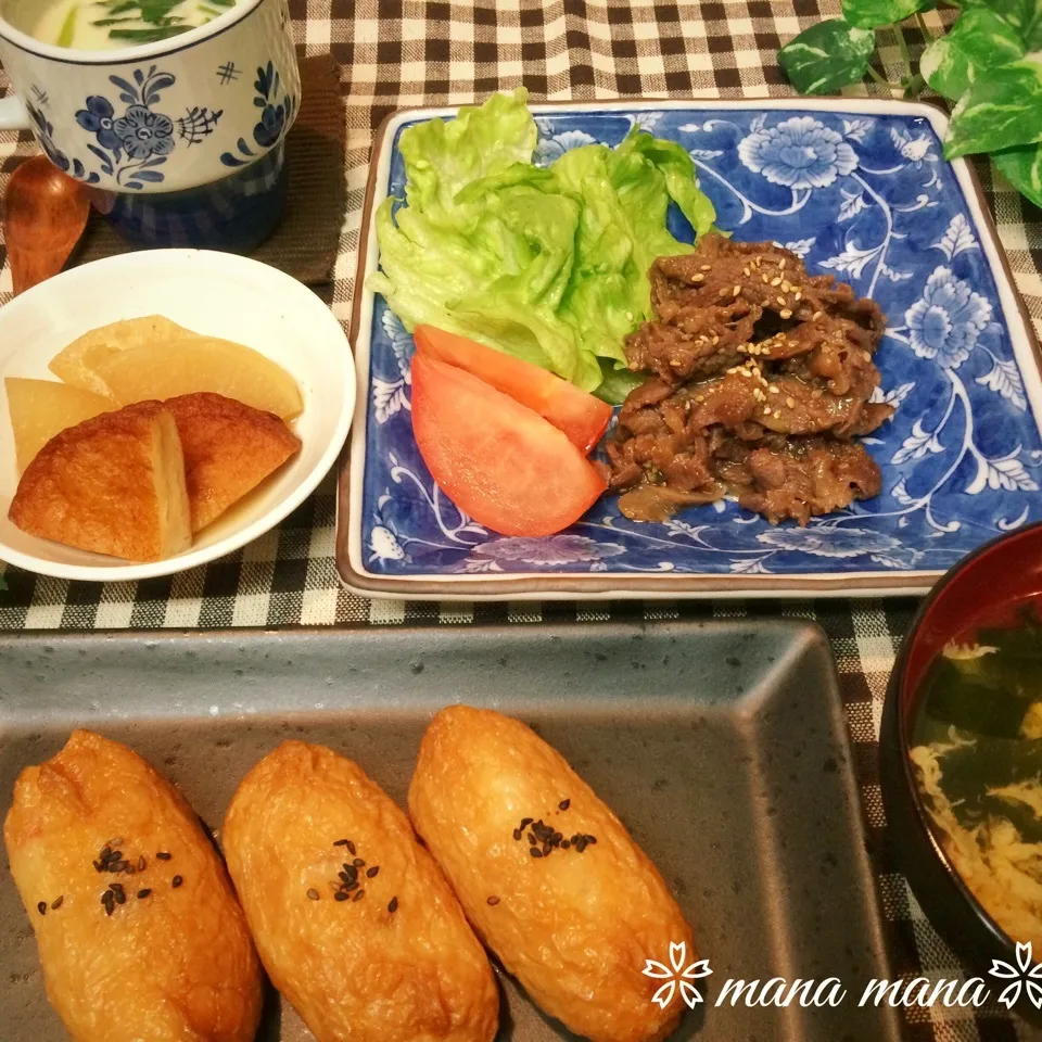 Snapdishの料理写真:夜ごはん♡載せてみたけどやっぱりコワコワ仕上げ(*´Д｀*)|まなまな♡さん