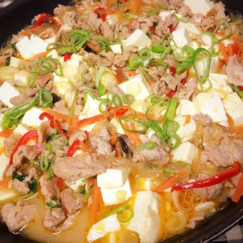 市販のアレでお豆腐イン麻婆春雨☆☆|まなまな♡さん