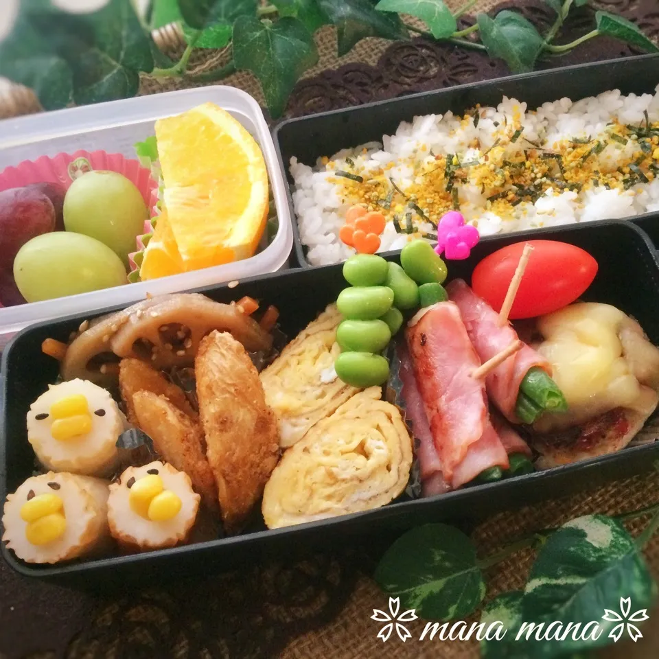 息子くんと一緒に作ったお弁当♪|まなまな♡さん