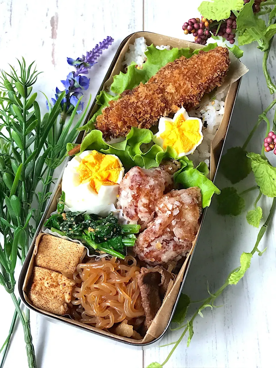 Snapdishの料理写真:旦那様べんとう#お惣菜詰め合わせ #手抜き弁当|サクサクさん