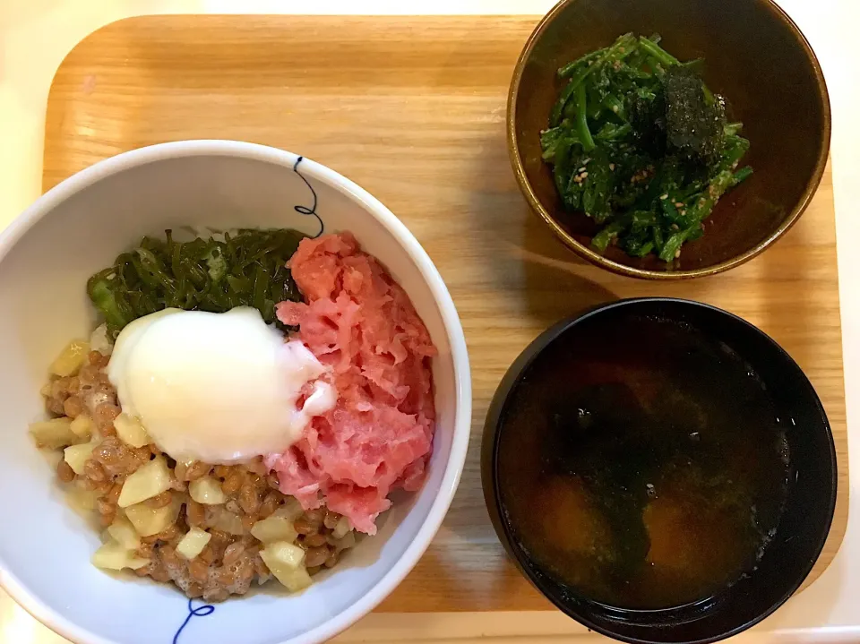 Snapdishの料理写真:#ネバトロ丼|ゆうめしさん