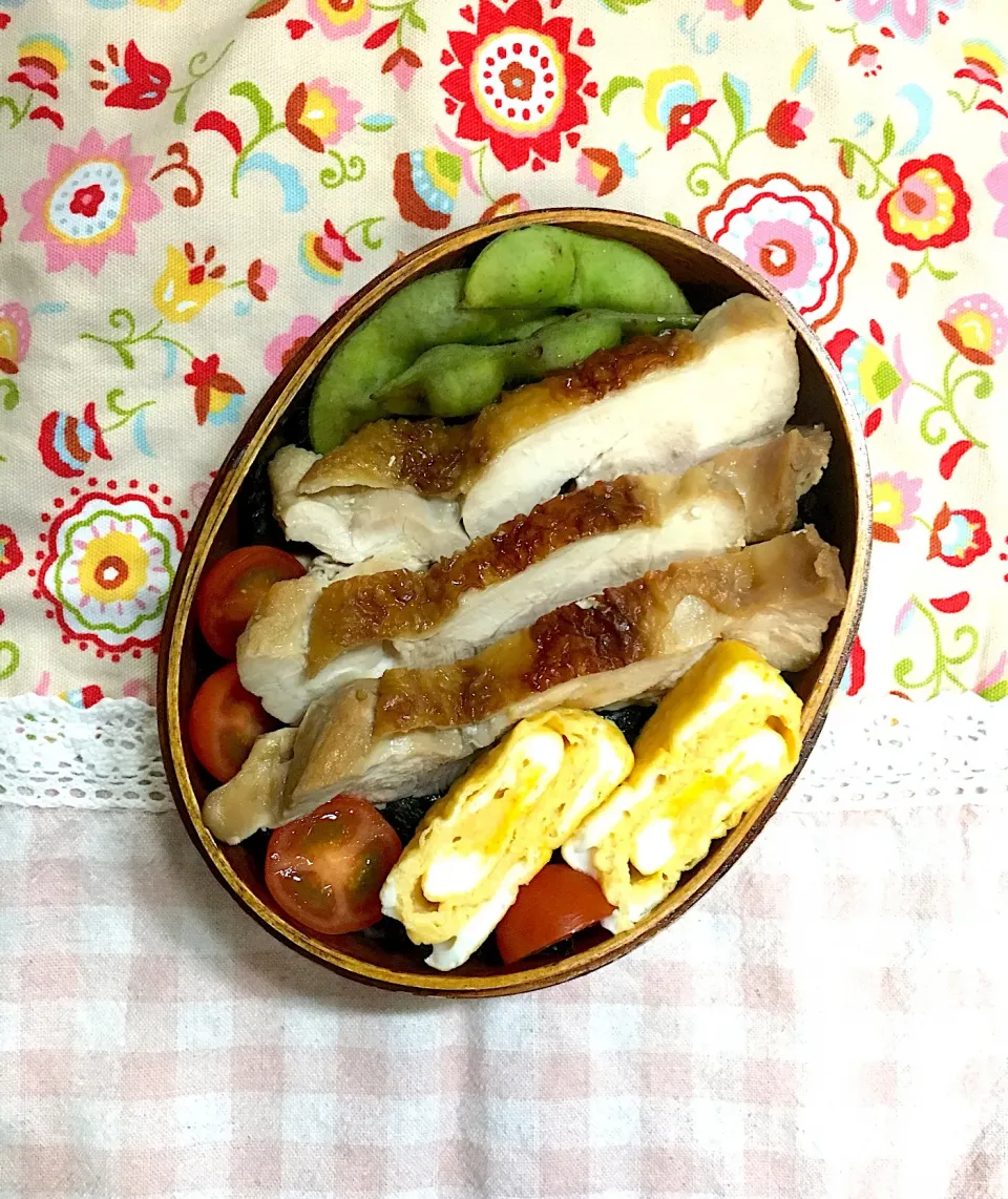 年中さん弁当58日目 #年中さん弁当  #わっぱ弁当  #野田琺瑯  #のり弁  #のっけ弁|チョコらんさん