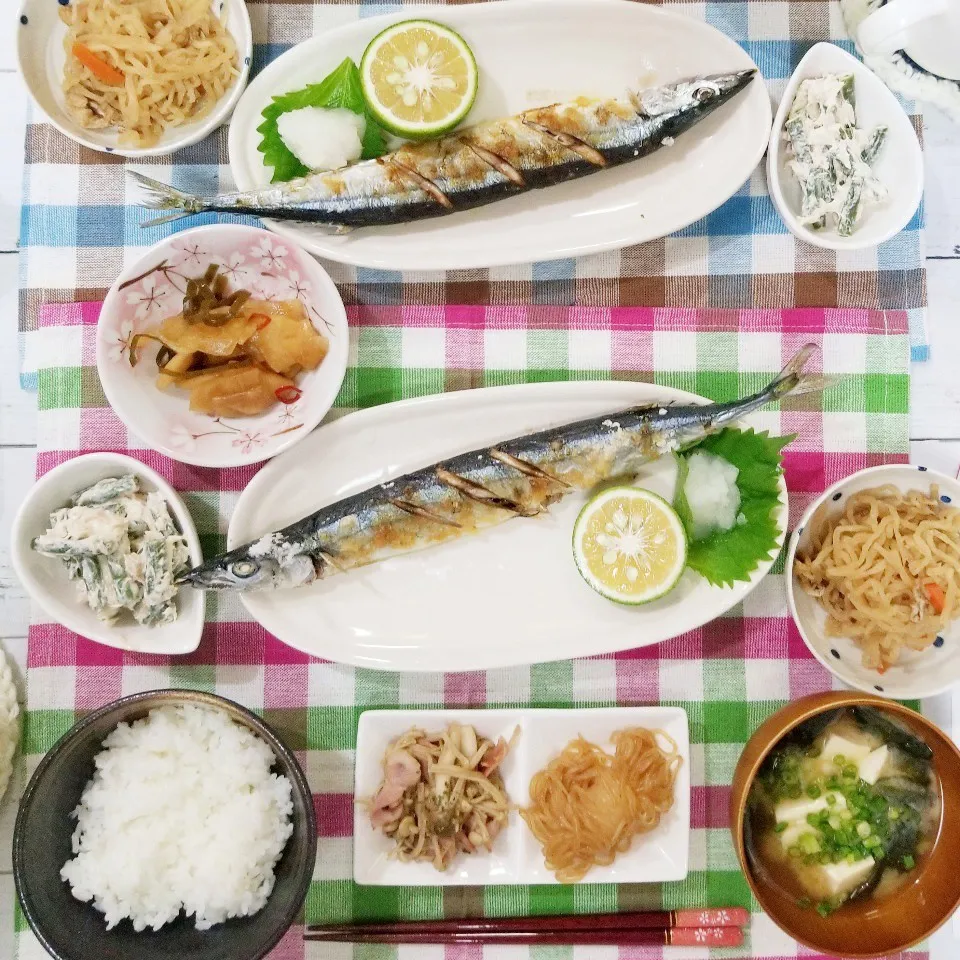 秋を堪能！！秋刀魚定食❤|蒼空さん