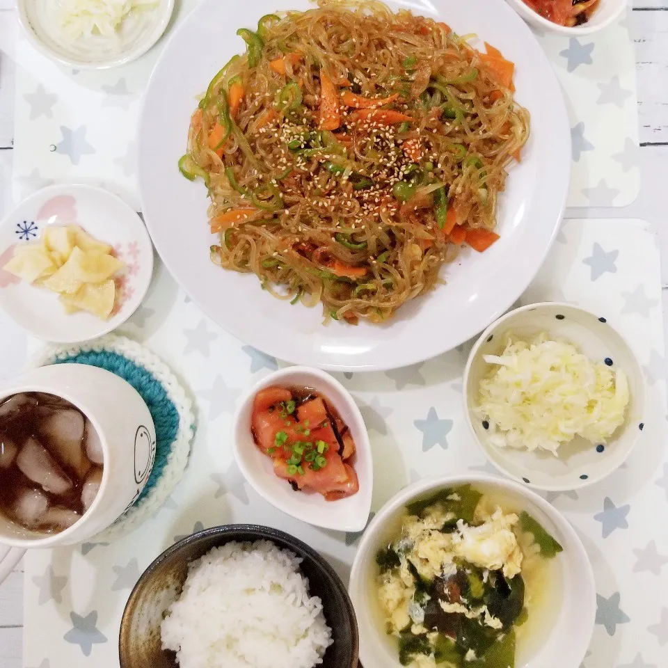 Snapdishの料理写真:さつまいも春雨でチャプチェ❤|蒼空さん