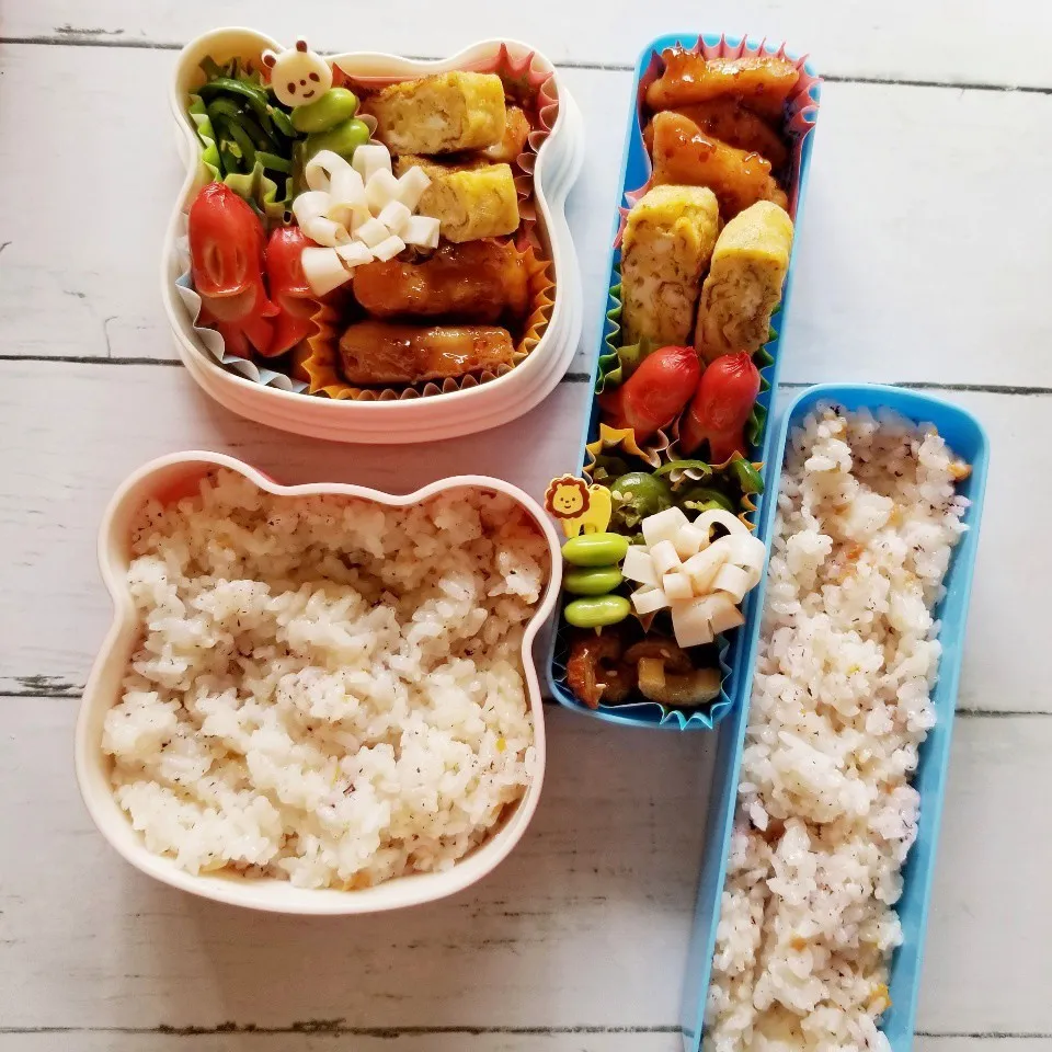 Snapdishの料理写真:久しぶりの旦那さん弁当🎶(自分も)|蒼空さん