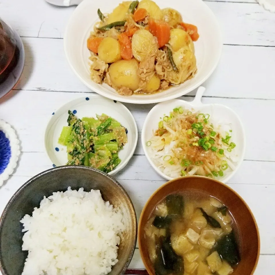 肉じゃが定食な夕飯♪|蒼空さん