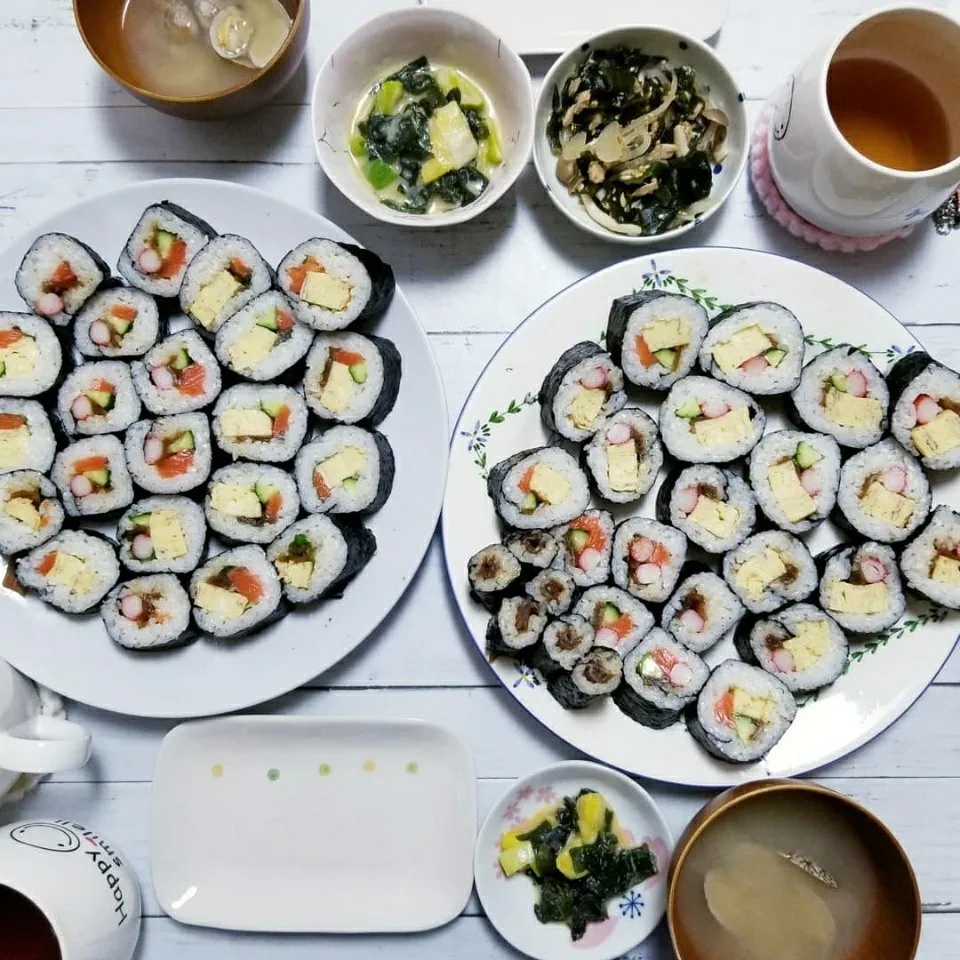 たくさんのり巻きな夕御飯|蒼空さん