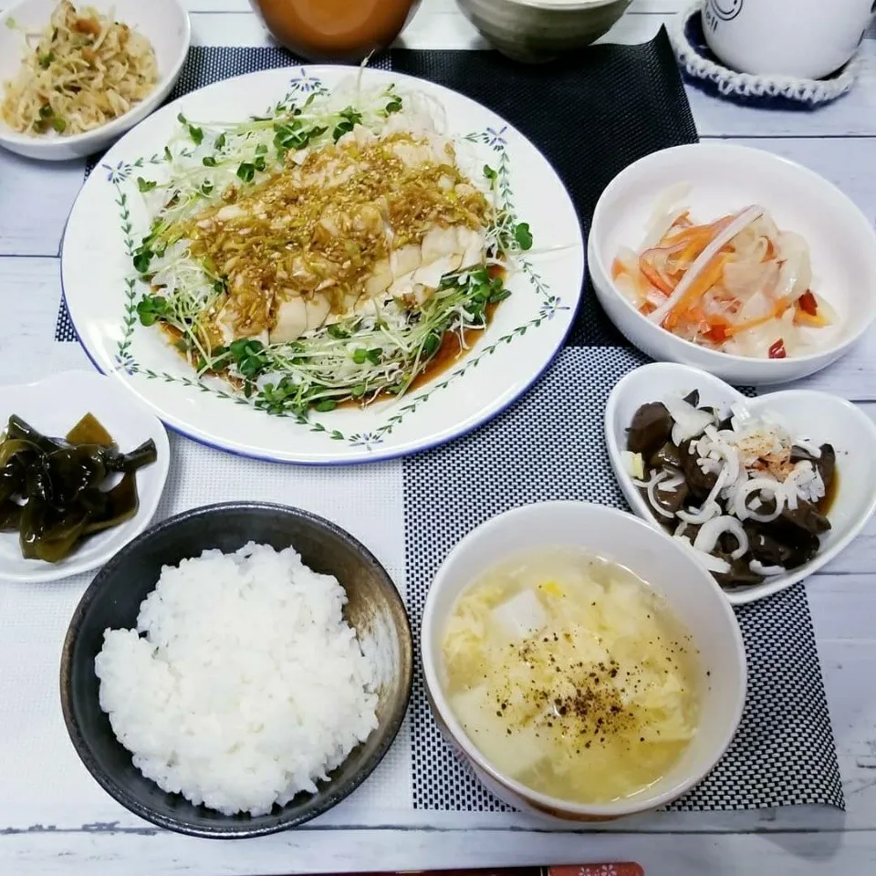 真似っこ❤よだれ鶏な夕飯🎵|蒼空さん