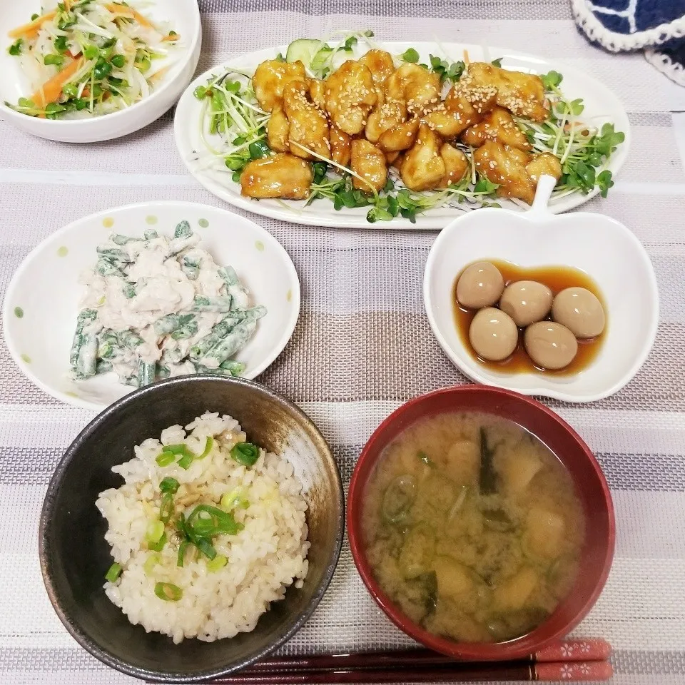 栄養考えた献立のお夕飯♪|蒼空さん