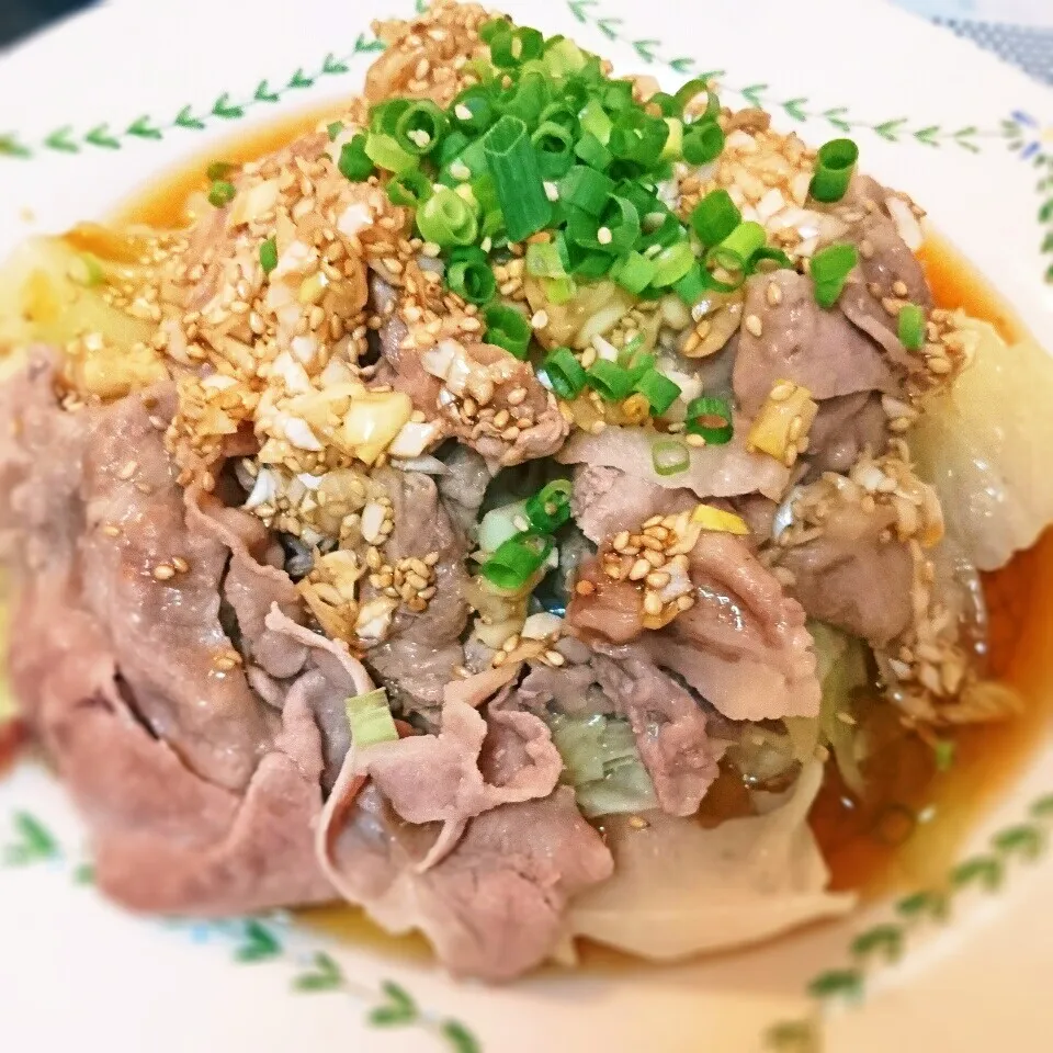 簡単❤フライパンひとつでうまうま蒸し豚🎵|蒼空さん