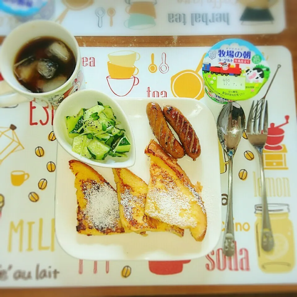 お疲れ金曜日には甘いものな朝食❤|蒼空さん